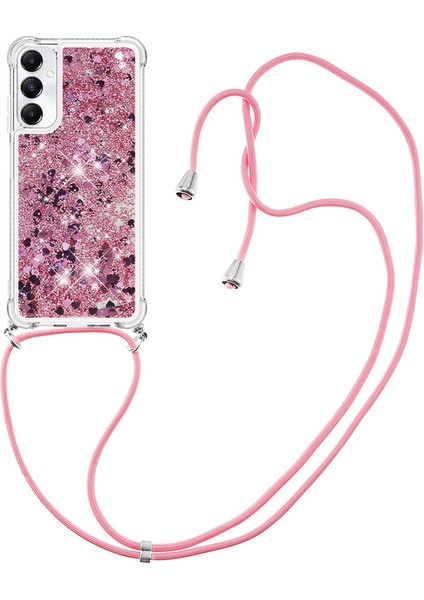 Samsung Galaxy A05S Için 4g Kasa Akan Sıvı Tpu Tpu Kirkaroz Gold Kalpler Telefon Kılıfı (Yurt Dışından)