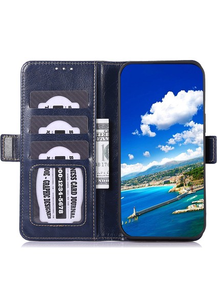 Samsung Galaxy A05 4g Kasa Için Tam Koruma Deri Kapağı Cüzdan Standı Telefon Kılıfı (Yurt Dışından)