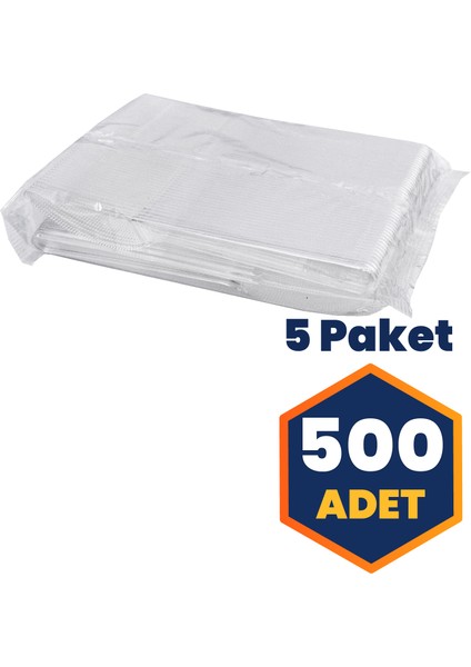 Plastik Şeffaf Ekolüks Bıçak - 500 Adet