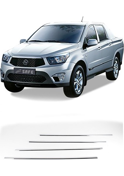 SsangYong Korando Sports 2012- Cam Çıta ABS Kromu (Made in Korea)