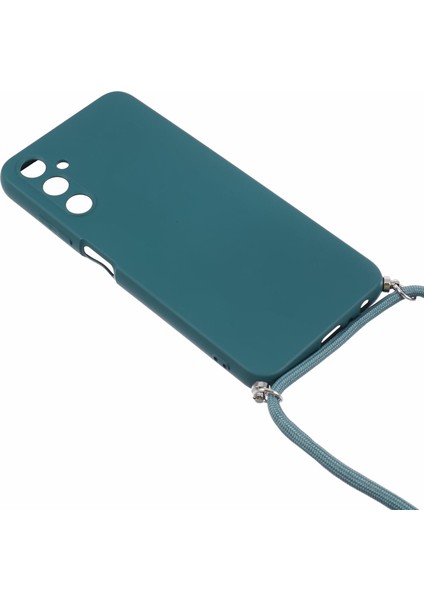 Samsung Galaxy A05S Için 4g Tpu Mikrofiber Astar Kalu Lanyard Army Telefon Kılıfı (Yurt Dışından)