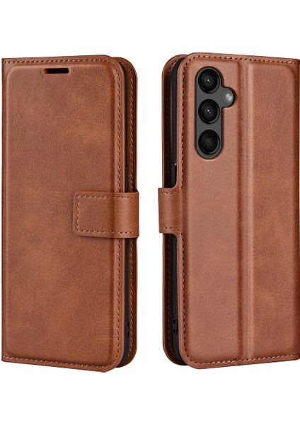 Samsung Galaxy A15 5g 5g Kasa Cüzdanı Pu Deri Buzağı Dokusu Telefon Işığı Telefon Kılıfı (Yurt Dışından)