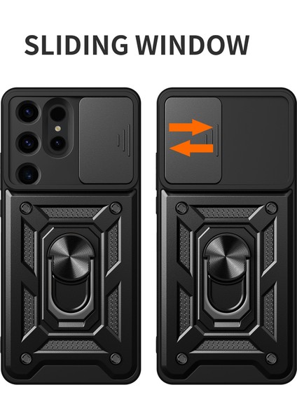 Samsung Galaxy S24 Için Ultra Case Kickstand Slide Lens Koruma Silver Telefon Kılıfı (Yurt Dışından) fiyatları