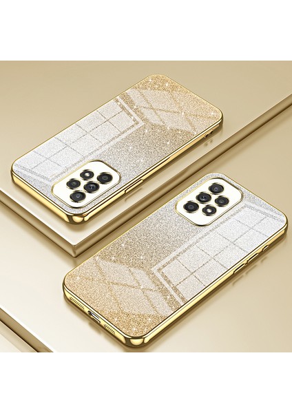 A33 Için 5g Case Hassas Kesme Gradyan Glitter Tam Telefon Geri Koruyucu Gold Telefon Kılıfı (Yurt Dışından) fiyatları