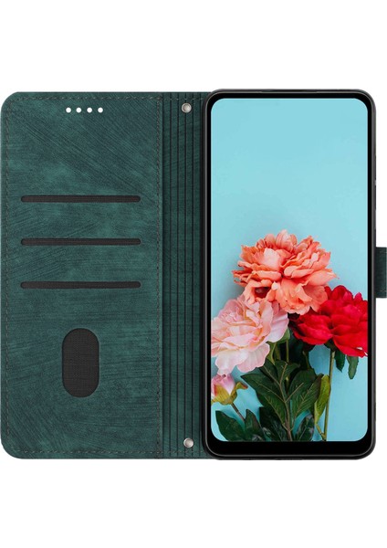 Samsung Galaxy A05 Için 4g Kasa Tpu+Pu Deri Stand Cüzdan Telefon Koruyucu Telefon Kılıfı (Yurt Dışından)