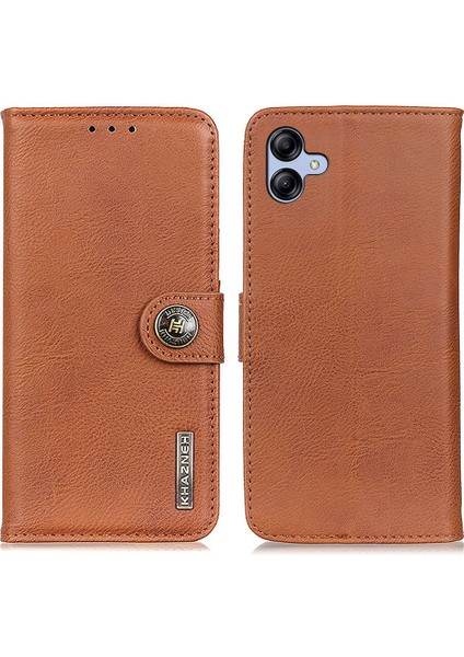 Samsung Galaxy A05 Için Khazneh 4g Case Covyhide Doku Deri Deri Cüzdan Telefon Kılıfı (Yurt Dışından)