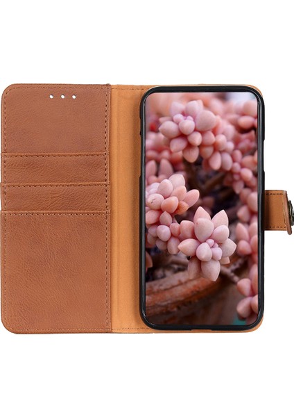 Samsung Galaxy A05 Için Khazneh 4g Case Covyhide Doku Deri Deri Cüzdan Telefon Kılıfı (Yurt Dışından)