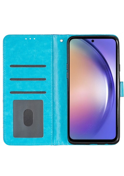 Samsung Galaxy A05 Için 4g Işıltılı Pu Deri Cüzdan Telefon Kasası Şok Geçirmez Flip Standı Telefon Kılıfı (Yurt Dışından)