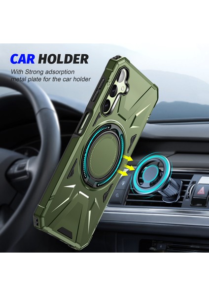 Samsung Galaxy A24 4g A25 5g Case Rotatable Kickstand Anti Cratch Tpu+Pc Telefon Korusu Koruyucu Dark Telefon Kılıfı (Yurt Dışından) fiyatları