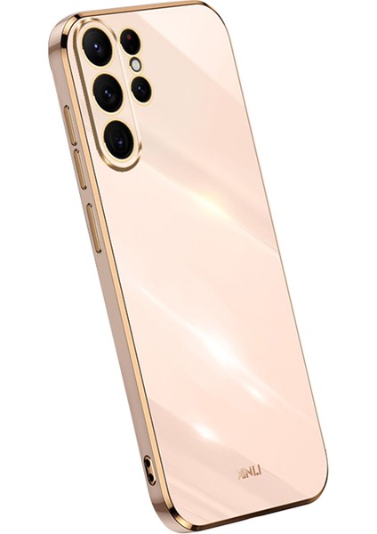 Samsung Galaxy S24 Ultra Case Elektrokaplanmış Çizelge Anti Anti Anti Anti Tpu Cover Pink Için Telefon Kılıfı (Yurt Dışından)