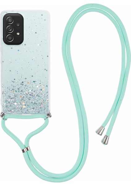 Samsung Galaxy A52 4g A52S 5g A52 5g Case Sparkle Epoxy Tpu Lanyard Telefon Kılıfı (Yurt Dışından)