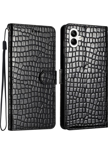 Samsung Galaxy A05 4g Deri Timsah Doku Cüzdan Telefon Kılıfı (Yurt Dışından)