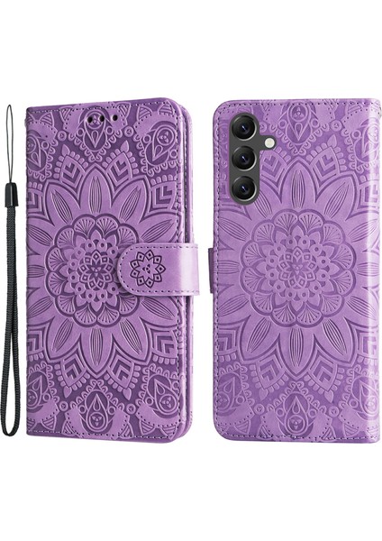 Samsung Galaxy A15 5g Case Stand Standı Cüzdan Şok Geçirmez Pu Deri Cep Telefonu Telefon Kılıfı (Yurt Dışından)