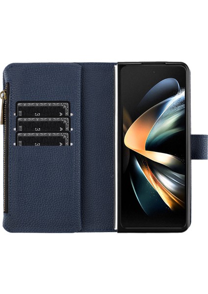 Samsung Galaxy Z Kat3 5g Litchi Doku Pu Deri Deri Telefon Kılıfı (Yurt Dışından)