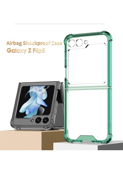 Samsung Galaxy Z Flip5 Için 5g Temiz Telefon Kasası Yumuşak Tpu Hava Yastığı Karşıtı Anti Şöhretli Telefon Kılıfı (Yurt Dışından) fiyatları