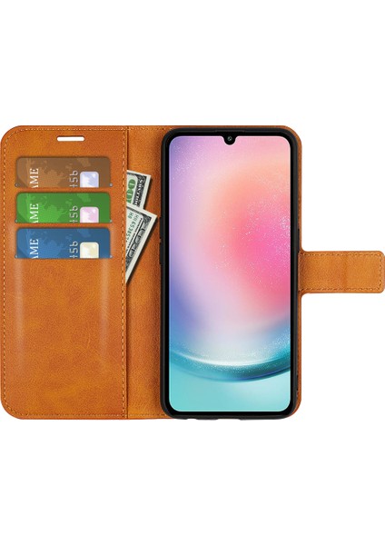 Samsung Galaxy A25 5g Case Pu Deri Stand Telefon Kabuğu Cüzdan Telefon Kılıfı (Yurt Dışından)