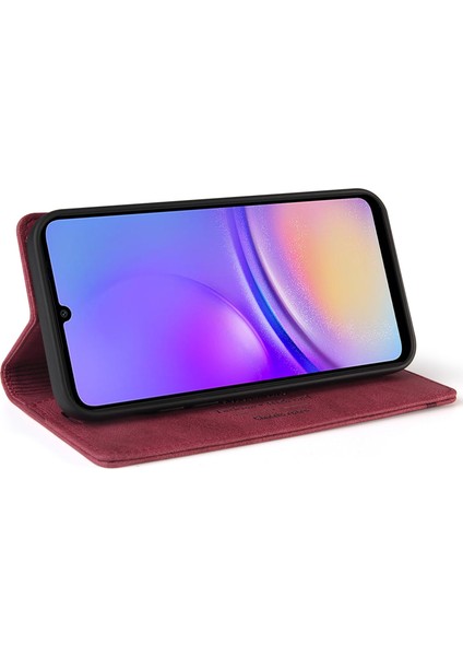 Samsung Galaxy A05 Için 4g Kasa Cilt Touch Cep Telefonu Deri Sı Telefon Kılıfı (Yurt Dışından)