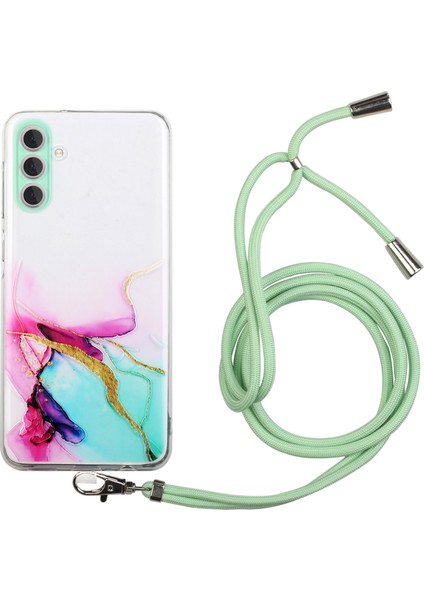 Seashell Digital   S24 Case Mermer Desen Için Kabartma Tpu Tpu Kirkar Arka Telefon Kılıfı (Yurt Dışından)