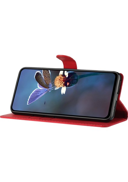 Samsung Galaxy A05 Için 4g Case Anti Drop Baskılı Çiçek Manyetik Deri Cüzdan Cep Telefonu Telefon Kılıfı (Yurt Dışından)
