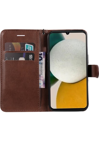 Samsung Galaxy A05S Için 4g Kasa Case Pu Deri Stand Cep Telefonu Telefon Kılıfı (Yurt Dışından)
