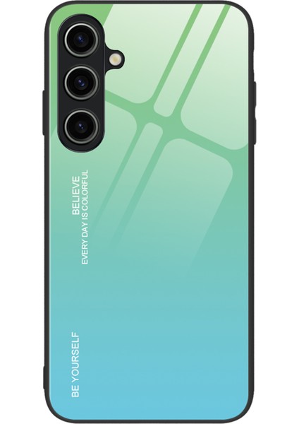 Samsung Galaxy A15 Için 4g Cam Gradyan Renk Şok Geçirmez Temperli Cam Arka Ciman Telefon Kılıfı (Yurt Dışından)