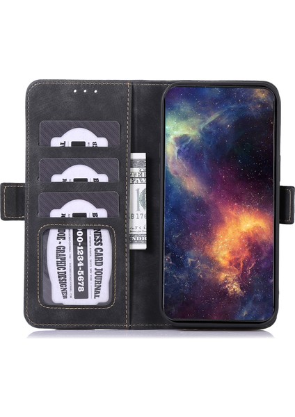 Samsung Galaxy A05 4g Kasa Retro Doku Cüzdanı Stand Telefon Deri Telefon Kılıfı (Yurt Dışından)