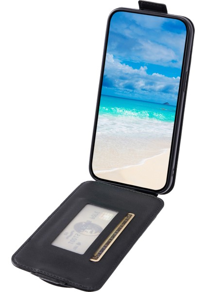 Samsung Galaxy S22+ 5g Kasa Dikey Flip Deri+ Tpu Kabuğukart Çantası Telefon Kılıfı (Yurt Dışından)