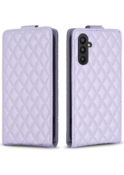 Samsung Galaxy A15 4g Kasa Dikey Flip Pu Deri Deri Kart Tutucu Telefon Kılıfı (Yurt Dışından)