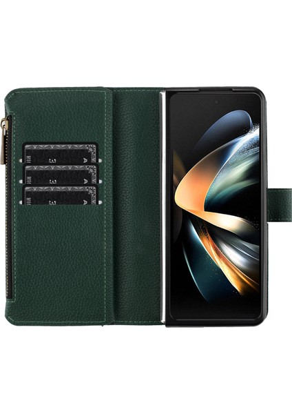 Samsung Galaxy Z Kat3 5g Litchi Doku Pu Deri Flip Cover Telefon Kılıfı (Yurt Dışından)