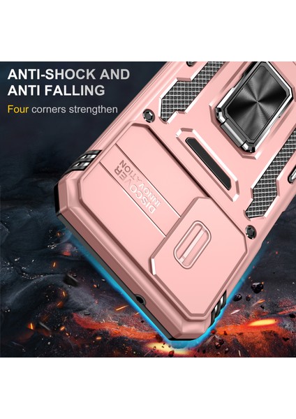 Samsung Galaxy A05S Için Zırh Serisi 4g Kasa Slayt Lens Kalkanı Pc+Tpu Anti Fall Telefon Golü Altın Telefon Kılıfı (Yurt Dışından) fiyatları