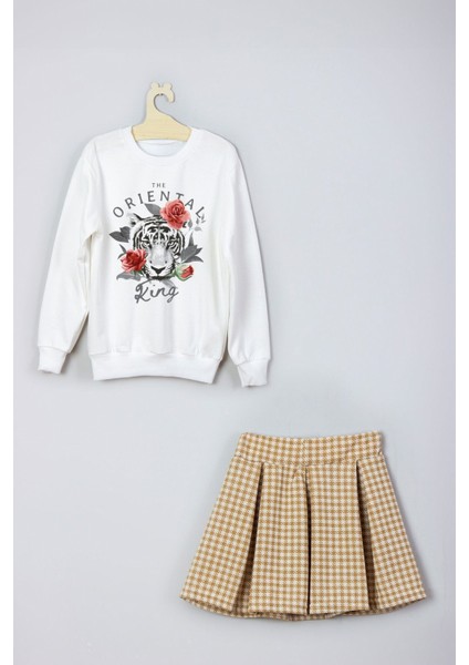 Yeni Sezon Trend Baskılı Etek Sweat Takım modelleri