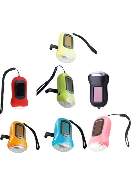 Mini Güneş Enerjili El Krank El Feneri Şarj Edilebilir LED Torch Işığı (Yurt Dışından) fiyatları