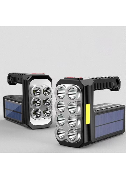 Usb/güneş Enerjili Şarj Edilebilir Süper Parlak El Feneri Cob Yan Işıklı Fener Açık Hava Su Geçirmez Acil El Lambası Projektör Kamp Yürüyüş Balıkçılık Için (Yurt Dışından) modelleri