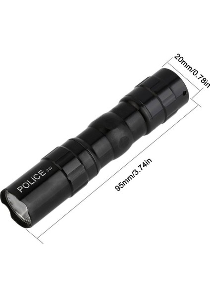 Taşınabilir LED El Feneri Su Geçirmez Pil Kamp Çalışma Seyahat Yürüyüş Için Siyah (Yurt Dışından) fırsatları