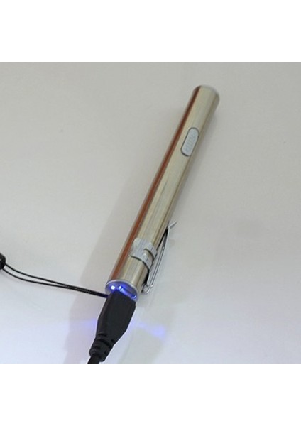 Tıbbi Kullanışlı Kalem Işığı USB Şarj Edilebilir Mini Enerji Tasarruflu El Feneri LED Torch (Yurt Dışından)