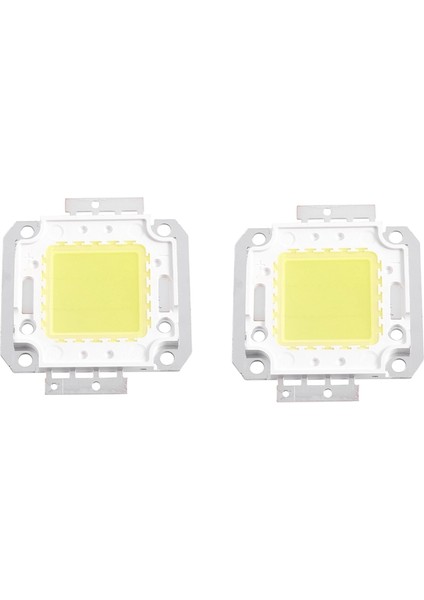 2x Kare Şekli Beyaz Dc Işık Lambası Cob Smd LED Modül Çip 30-36V 20W (Yurt Dışından)