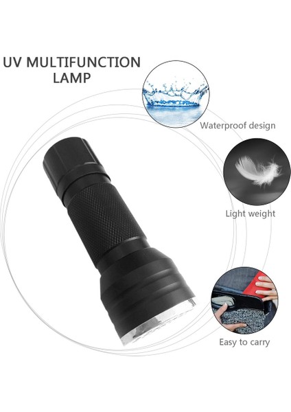 21 LED Uv El Feneri Torch Işığı 395NM Ultra Violet Işık Uv Lamba Torch - Siyah (Yurt Dışından) fiyatları