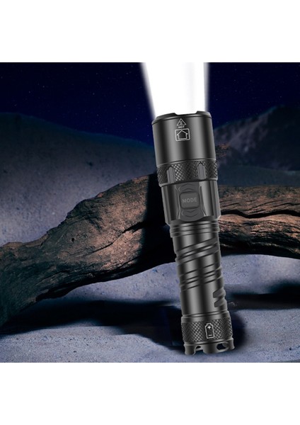 En Güçlü El Feneri Şarj Edilebilir Teleskopik Zoom Girişi ve Çıkışı Yüksek Uzun Menzilli Parlama Feneri, XHP160 (Yurt Dışından) indirimleri