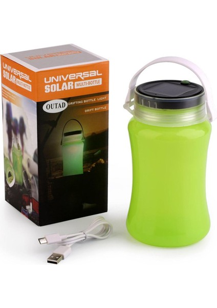 Tsolar Panel Veya USB Kablosu ile Şarj Edilebilir LED Sil Fener (Yurt Dışından)