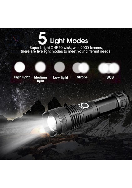 Vocoal LED Teleskopik Odaklama Işığı Parlak Işık Su Geçirmez Açık Taşınabilir Ev Acil Durum Lambası Alüminyum Işık (Yurt Dışından) indirimleri