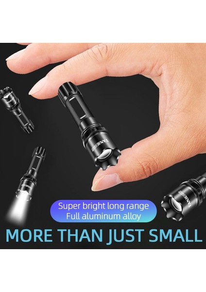 Süper Parlak LED El Feneri Güçlü Işık El Feneri Açık Kamp Yürüyüş Için Taşınabilir USB Şarj Edilebilir Işık (Yurt Dışından) indirimleri