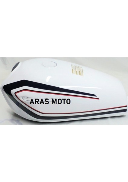 Cg - Agk Benzin Deposu Beyaz Renk Şamandırasız 11 Litre Yakıt Tankı - Arasmoto