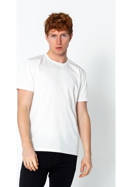 Erkek Fit Rahat Naylon Bisiklet Yaka Seyahatlik T-Shirt fiyatları