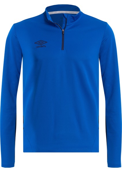 Saks Yarım Fermuarlı Eşofman Üst Tc-0120 Umbro Deer Training Sweat Sax - Erkek Saks Sweat Yarım Fermuarlı Üst