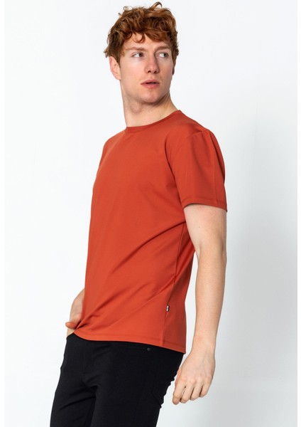Erkek Fit Rahat Naylon Bisiklet Yaka Seyahatlik T-Shirt modelleri