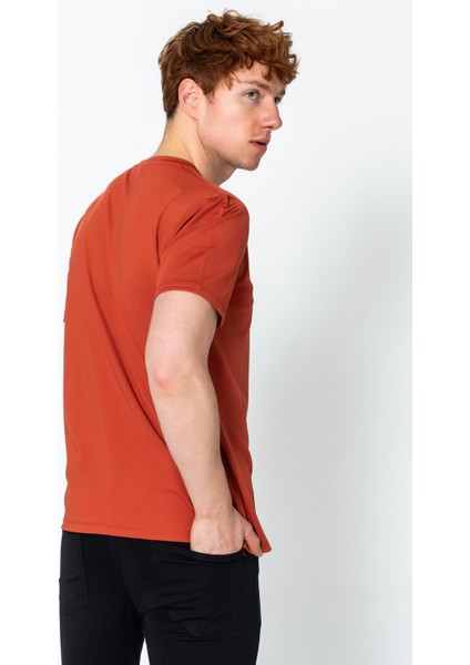 Erkek Fit Rahat Naylon Bisiklet Yaka Seyahatlik T-Shirt indirimleri