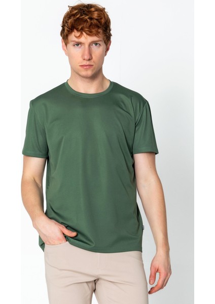 Erkek Fit Rahat Naylon Bisiklet Yaka Seyahatlik T-Shirt fiyatları
