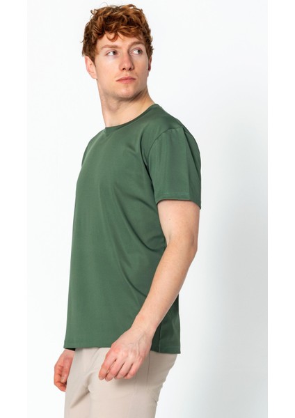 Erkek Fit Rahat Naylon Bisiklet Yaka Seyahatlik T-Shirt modelleri