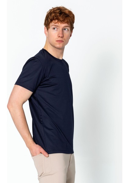 Erkek Fit Rahat Naylon Bisiklet Yaka Seyahatlik T-Shirt modelleri