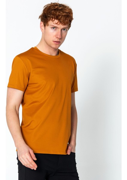 Erkek Fit Rahat Naylon Bisiklet Yaka Seyahatlik T-Shirt fırsatları